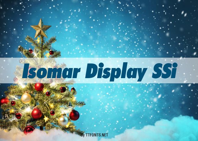 Isomar Display SSi example